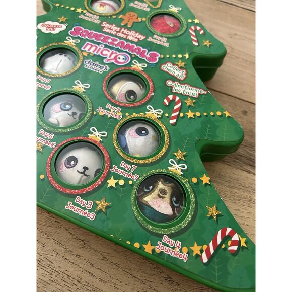 Squeezamals Holiday Micro Advent Calendar Claire’s Exclusive 12 Days Christmas - Picture 3 of 6